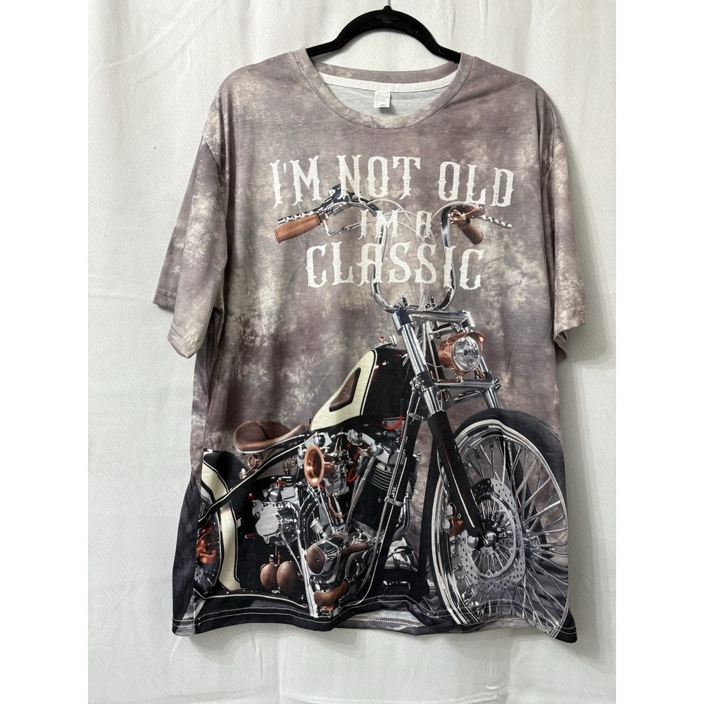 Motorcycle Classic Pullover t shirt jersey Size 2XL